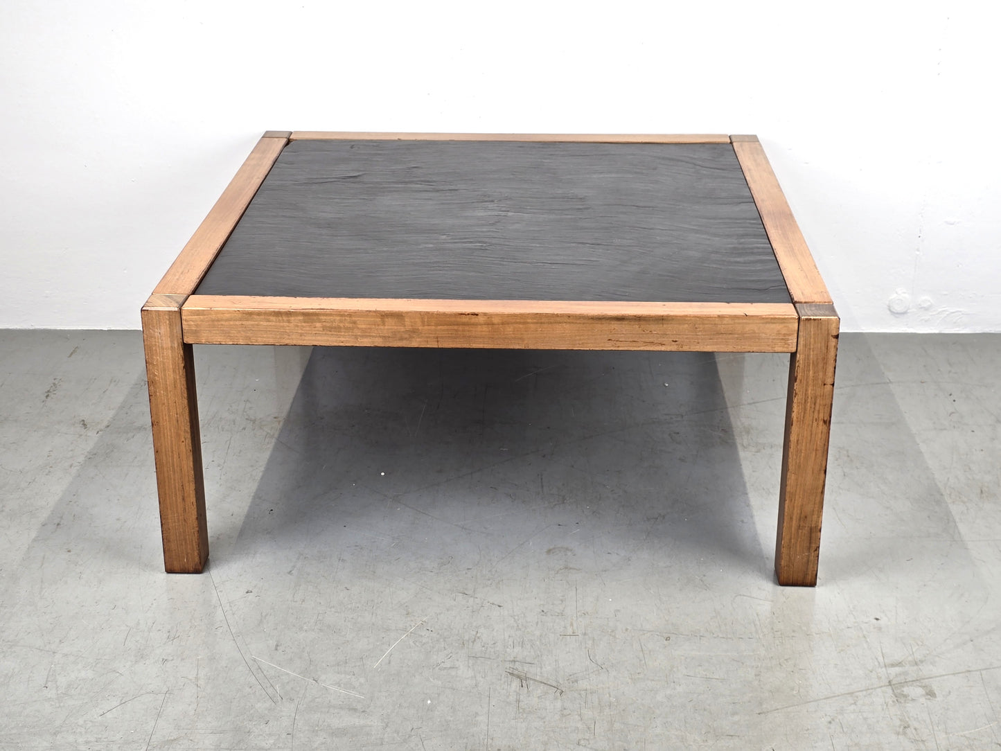 VINTAGE COUCHTISCH tisch wohnzimmer Schieferplatte stein schiefer