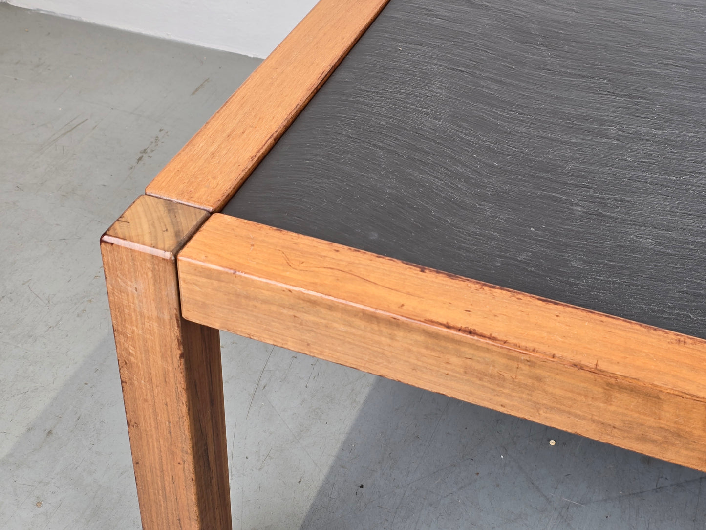 VINTAGE COUCHTISCH tisch wohnzimmer Schieferplatte stein schiefer