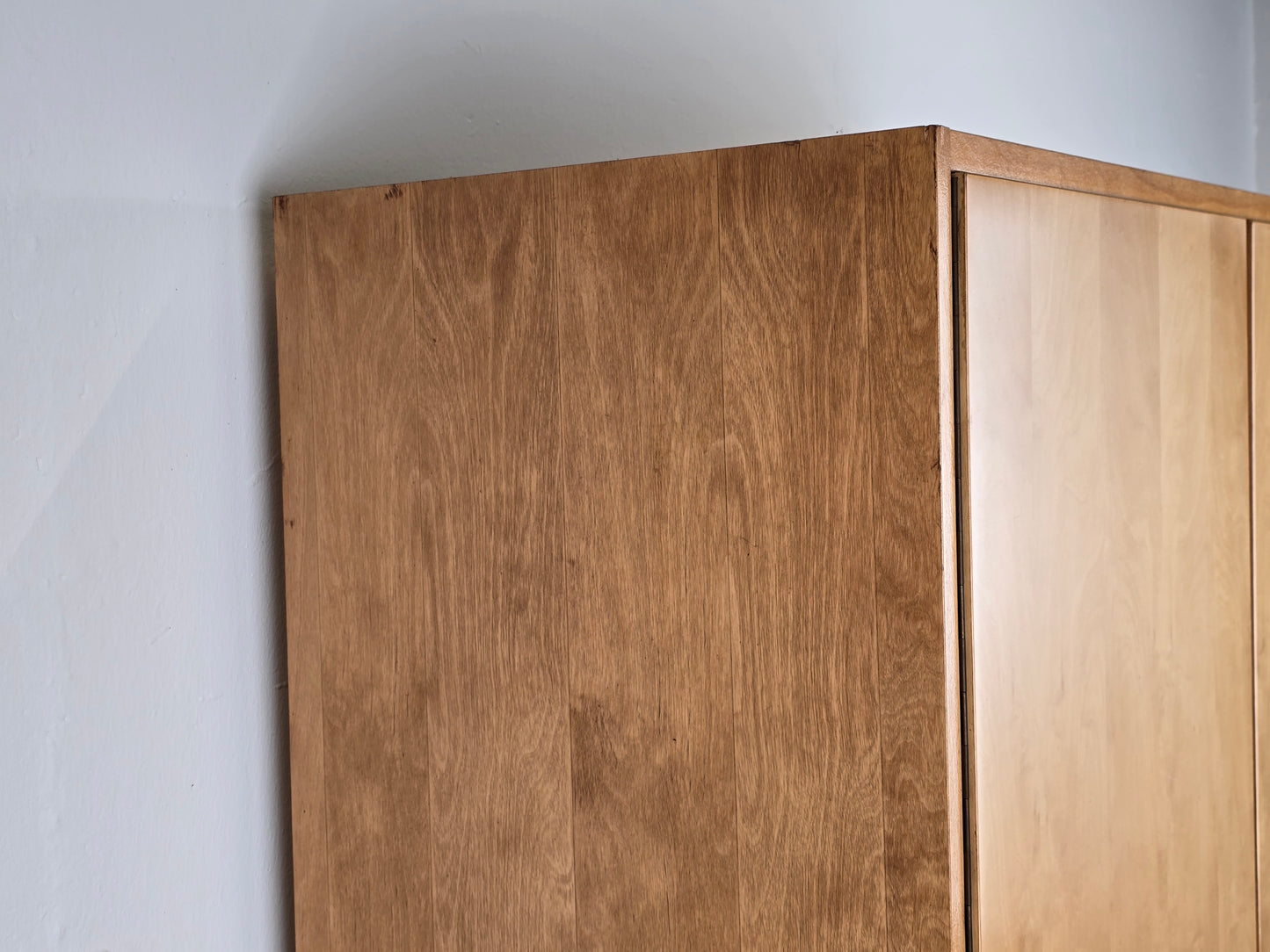 VINTAGE KLEIDERSCHRANK holz schrank Esche 1960er mid century