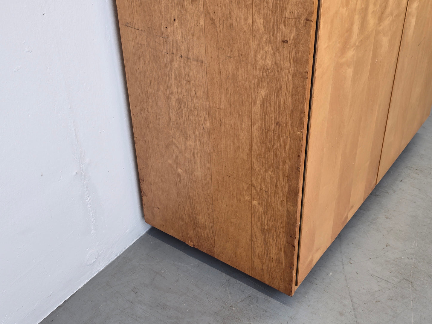 VINTAGE KLEIDERSCHRANK holz schrank Esche 1960er mid century