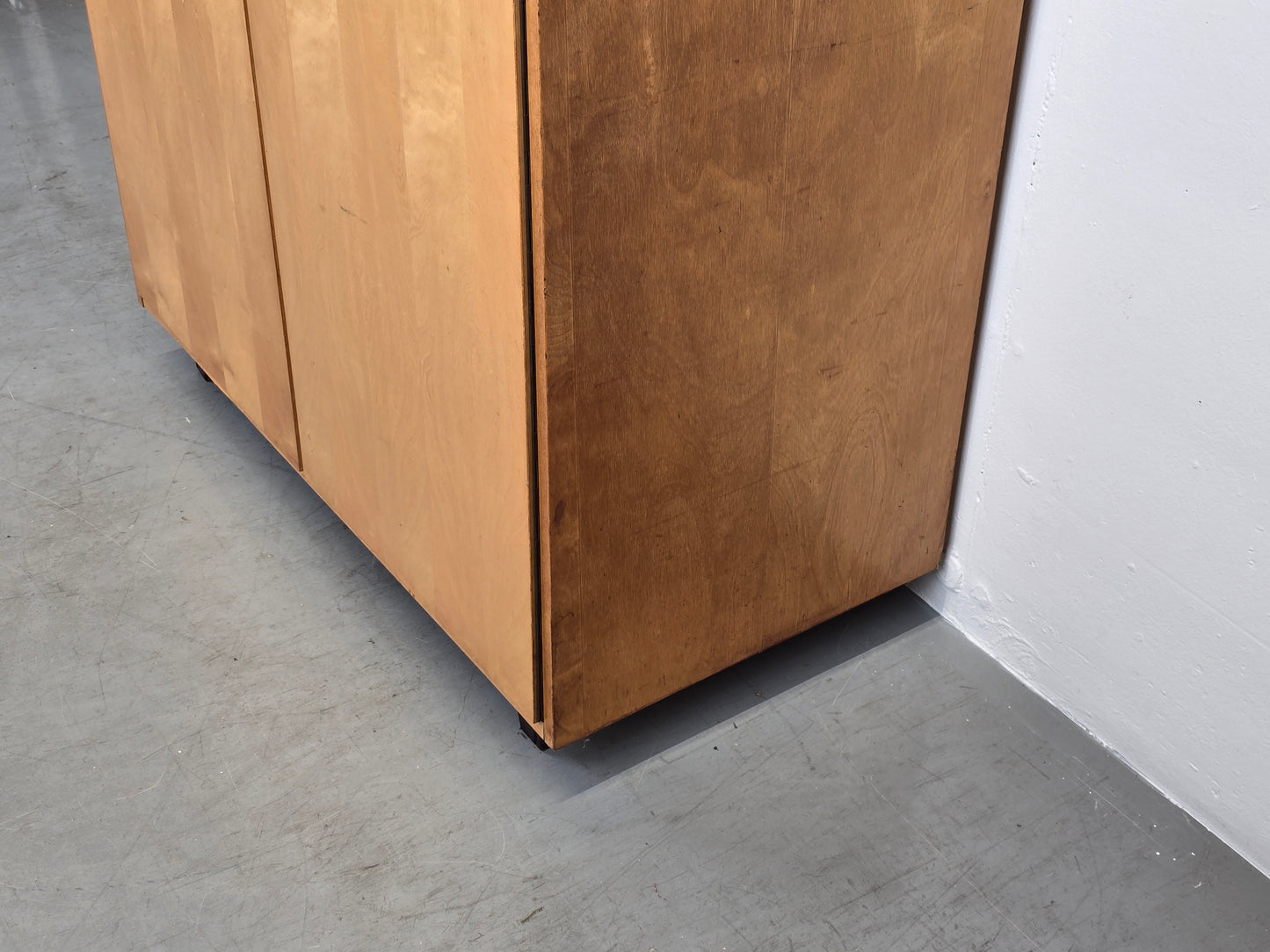 VINTAGE KLEIDERSCHRANK holz schrank Esche 1960er mid century