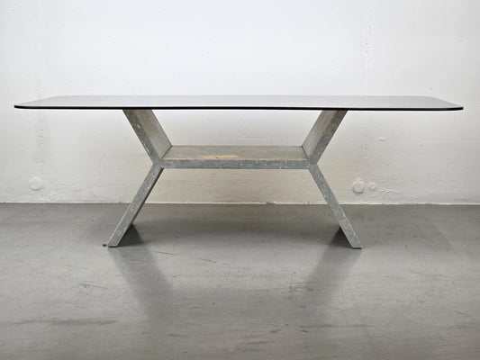 MID CENTURY COUCHTISCH rauchglas marmosvintage tisch wohnzimmer glas