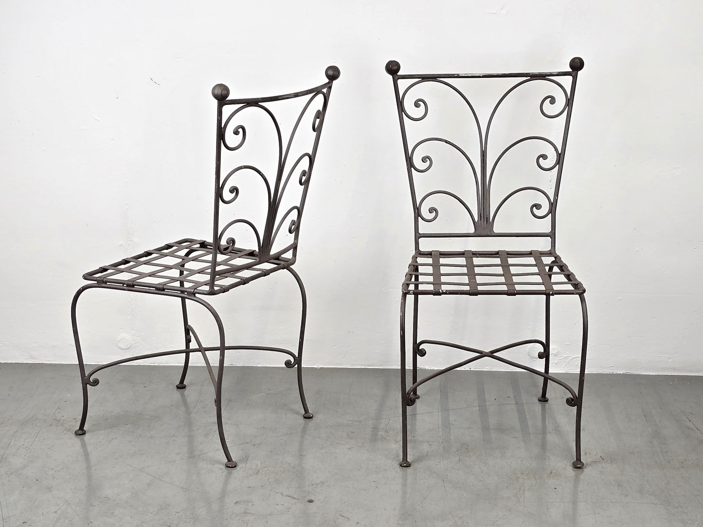 DANTE NEGRO STUHL balkon garten schmiedeeisen vintage metall eisen italienisch