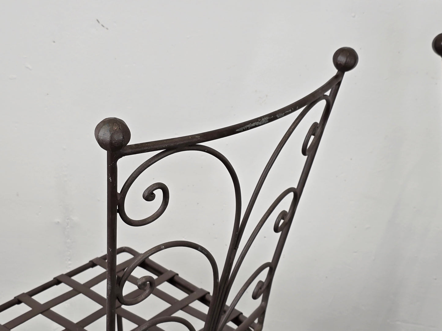 DANTE NEGRO STUHL balkon garten schmiedeeisen vintage metall eisen italienisch