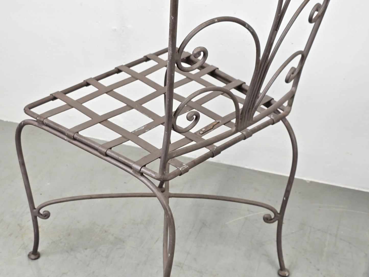 DANTE NEGRO STUHL balkon garten schmiedeeisen vintage metall eisen italienisch