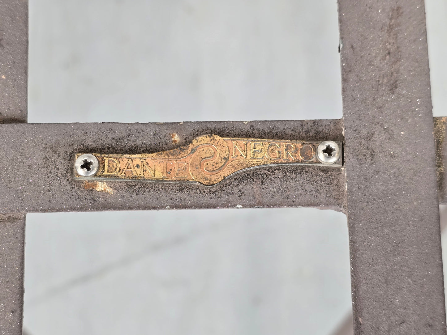 DANTE NEGRO STUHL balkon garten schmiedeeisen vintage metall eisen italienisch