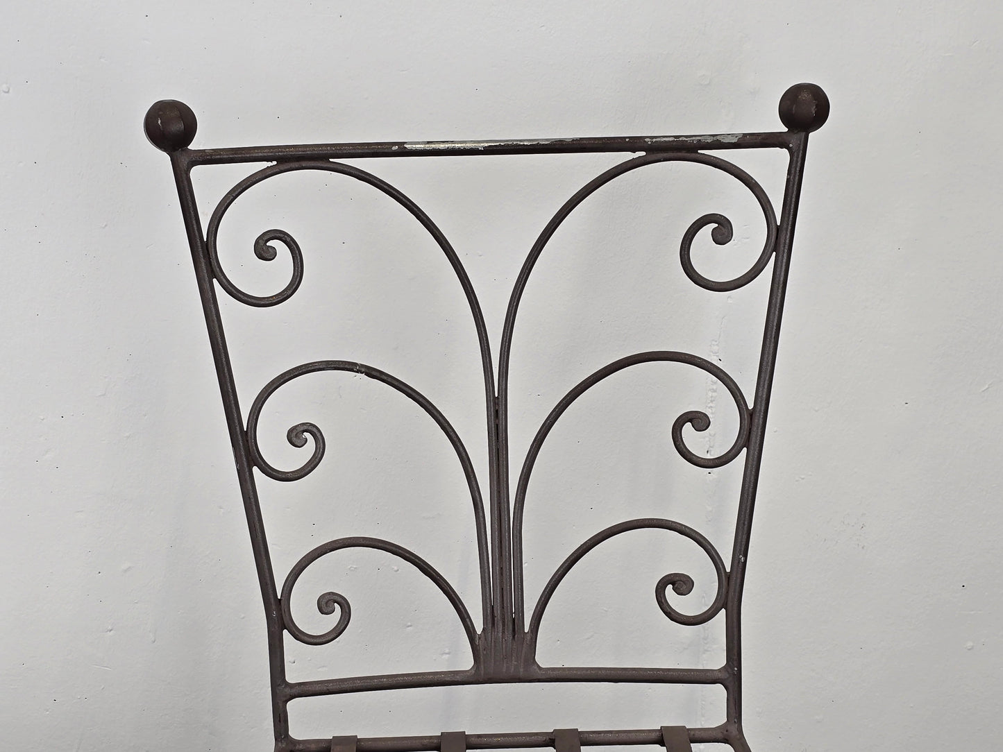 DANTE NEGRO STUHL balkon garten schmiedeeisen vintage metall eisen italienisch