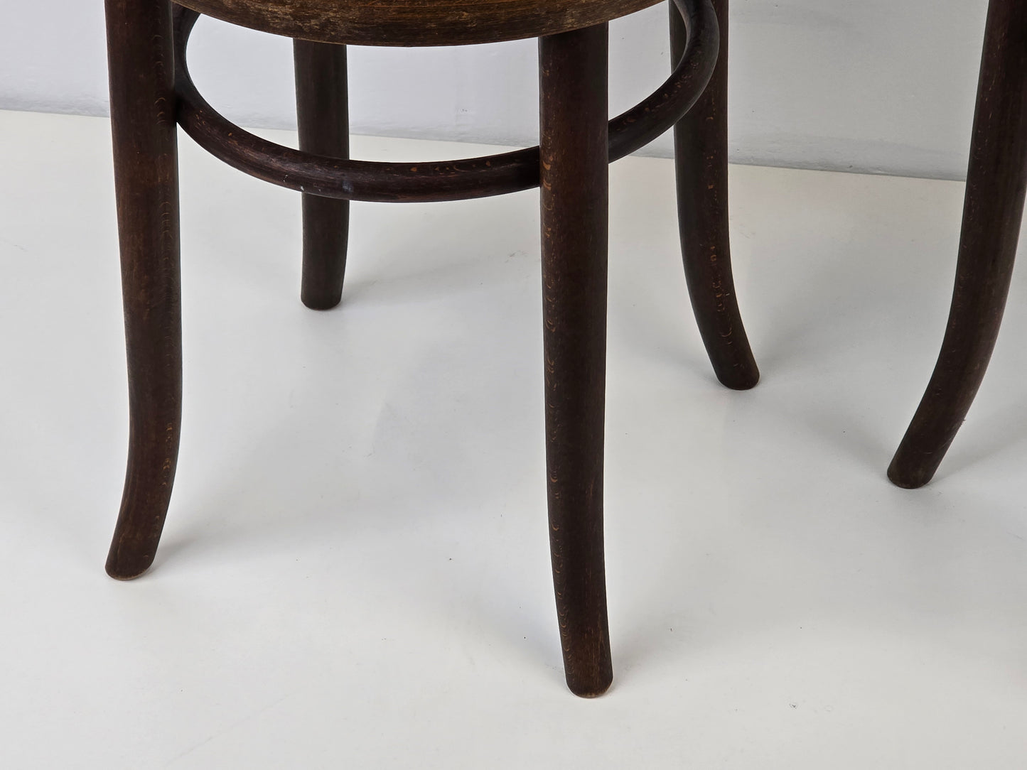 MELDER HOCKER holz vintage antik thonet stuhl küche arbeitshocker braun