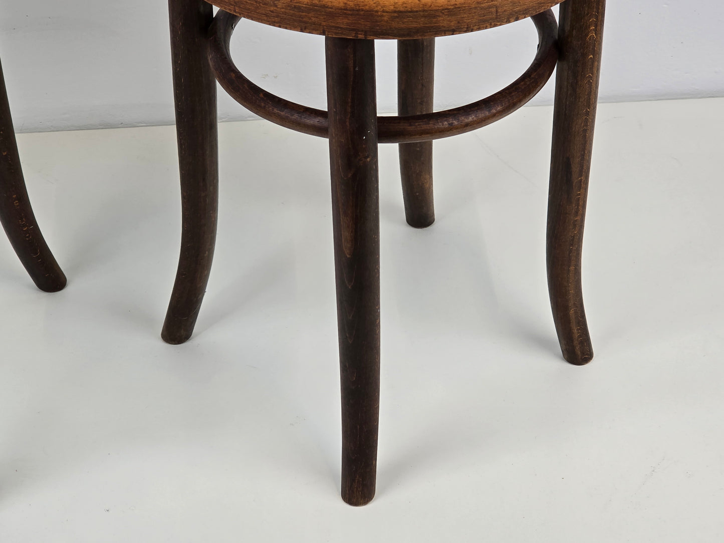 MELDER HOCKER holz vintage antik thonet stuhl küche arbeitshocker braun