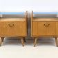 VINTAGE 2ER SET NACHTTISCHE nachttisch holz 1960er schlafzimmer tisch kommode