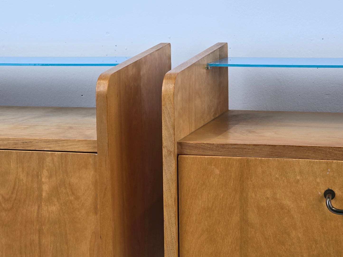 VINTAGE 2ER SET NACHTTISCHE nachttisch holz 1960er schlafzimmer tisch kommode