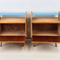 VINTAGE 2ER SET NACHTTISCHE nachttisch holz 1960er schlafzimmer tisch kommode