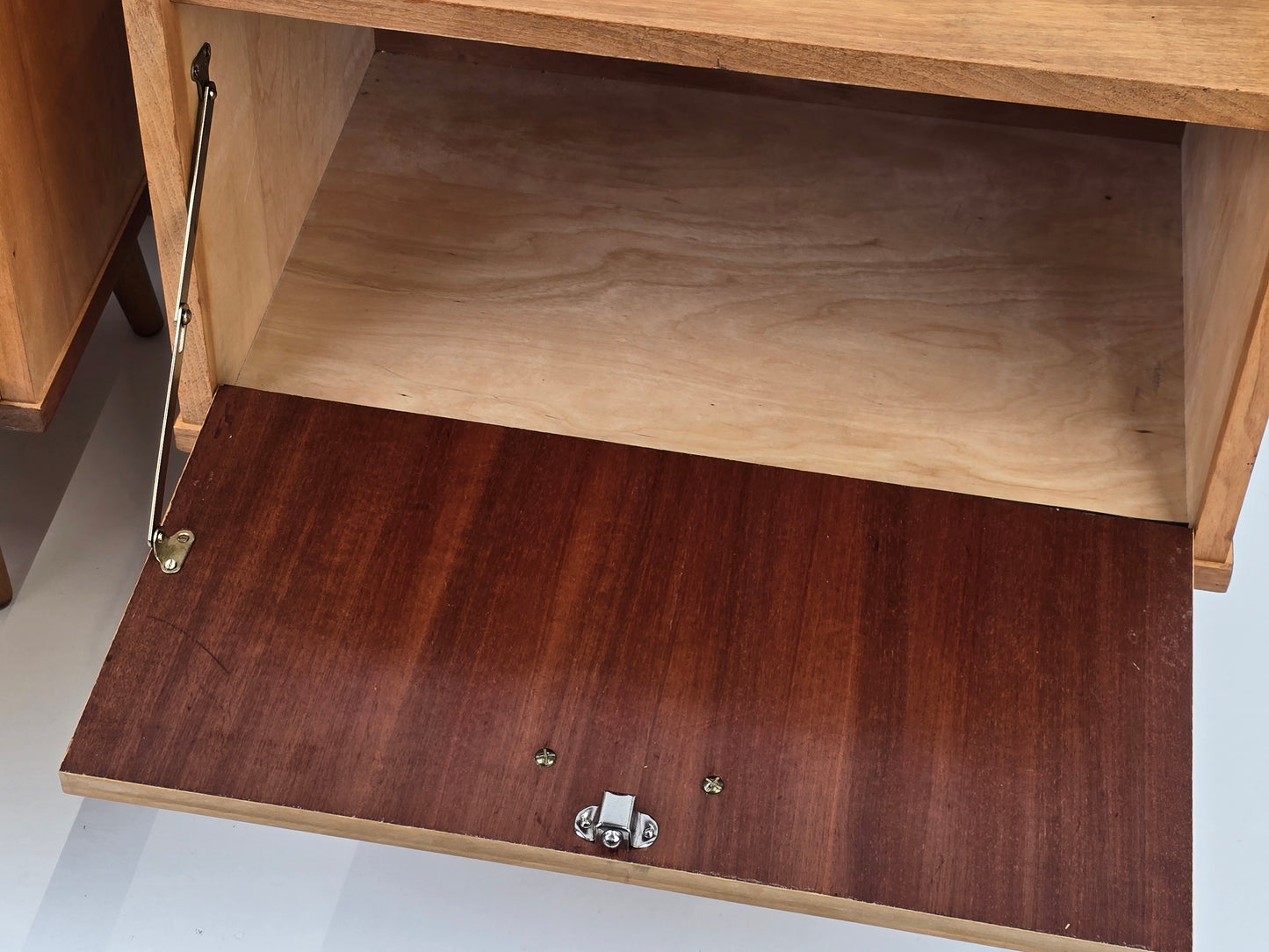 VINTAGE 2ER SET NACHTTISCHE nachttisch holz 1960er schlafzimmer tisch kommode