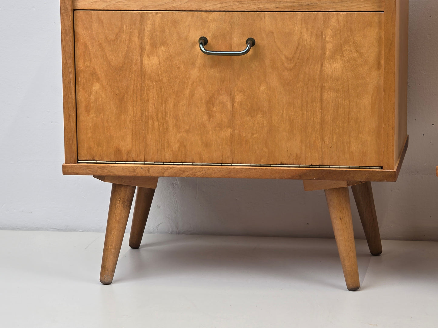 VINTAGE 2ER SET NACHTTISCHE nachttisch holz 1960er schlafzimmer tisch kommode