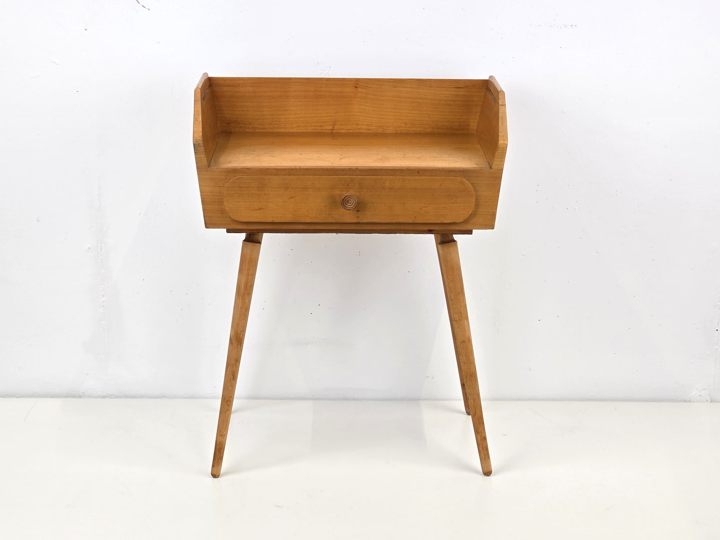 MID CENTURY ABLAGE flur kommode nachttisch kommödchen vintage holz bauhaus