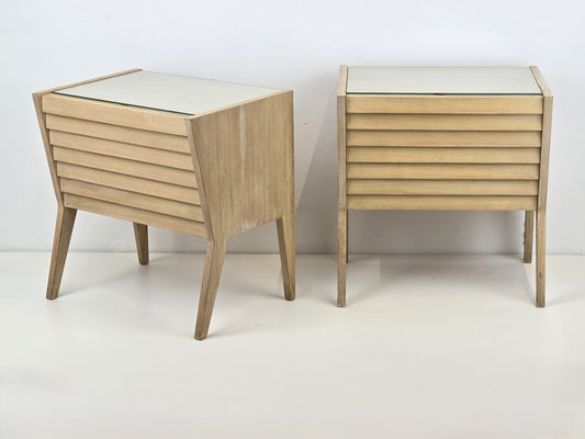 VINTAGE 2ER SET NACHTTISCHE nachttisch holz 1960er schlafzimmer tisch kommode