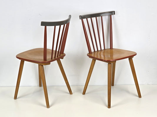 HILLER VINTAGE STÜHLE stuhl esstisch küche esszimmer holz 1960er