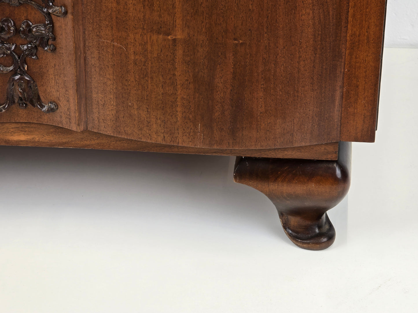 ANTIK VITRINE holz kommode schränckchen vitrinenschrank vintage