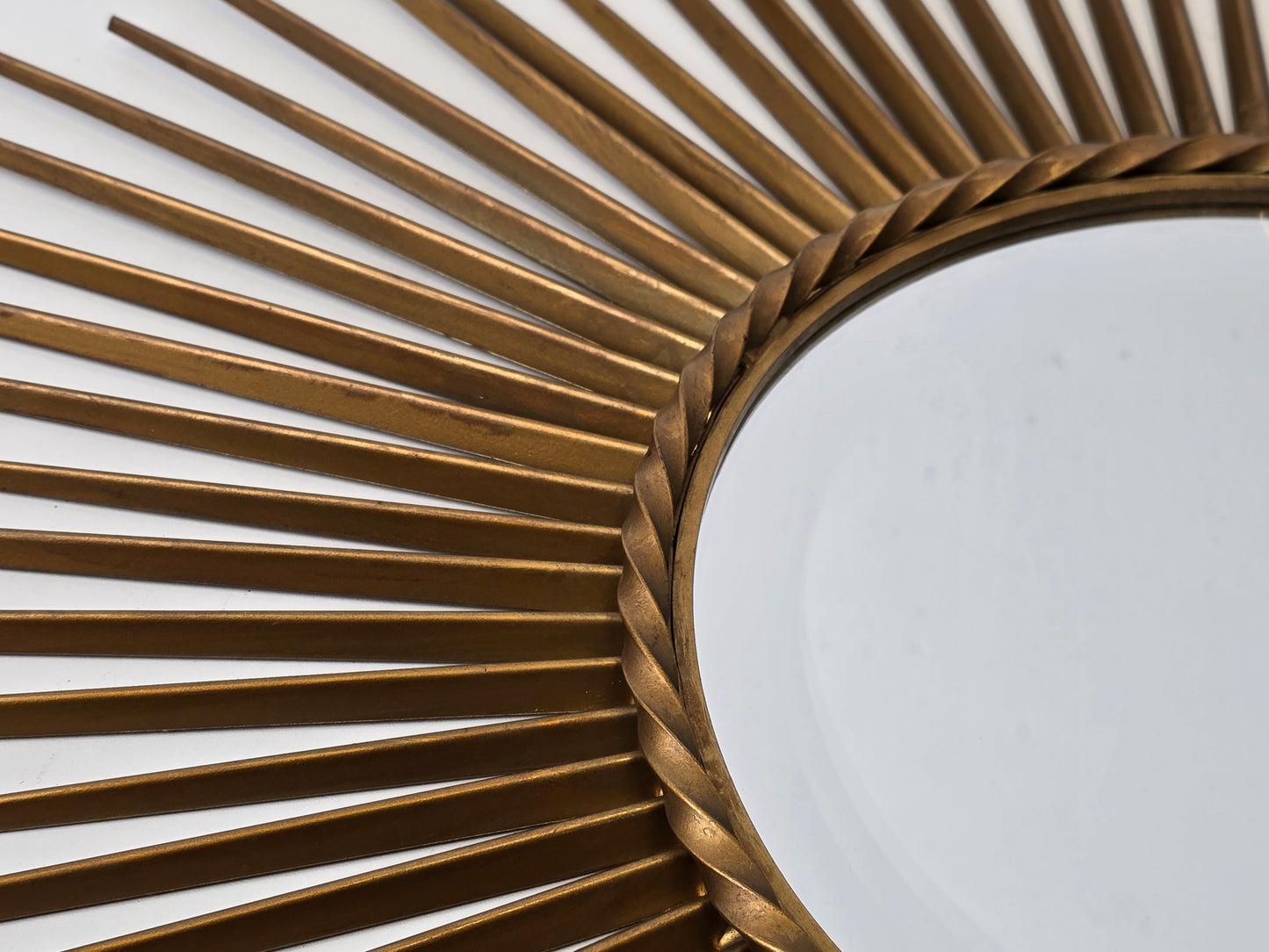 CHATY VALLAURIS SONNEN SPIEGEL vintage 1950er rund 1960er Hexenaugenmotiv