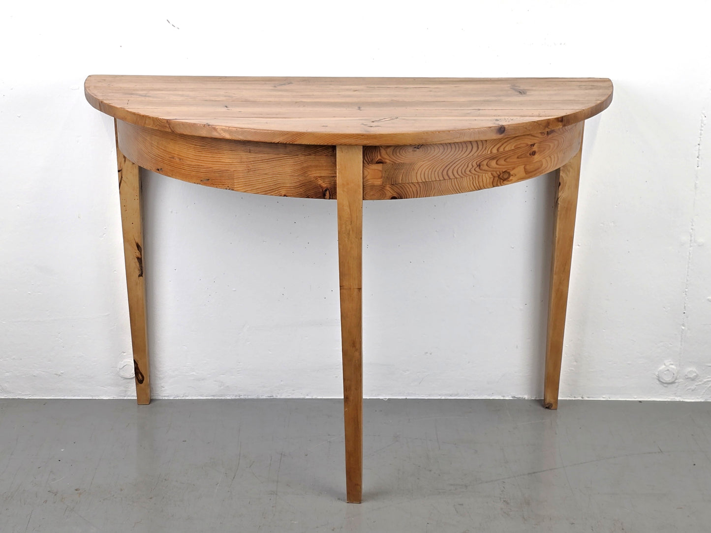 ESSTISCH HALBRUND demi lune holz küche vintage schreibtisch