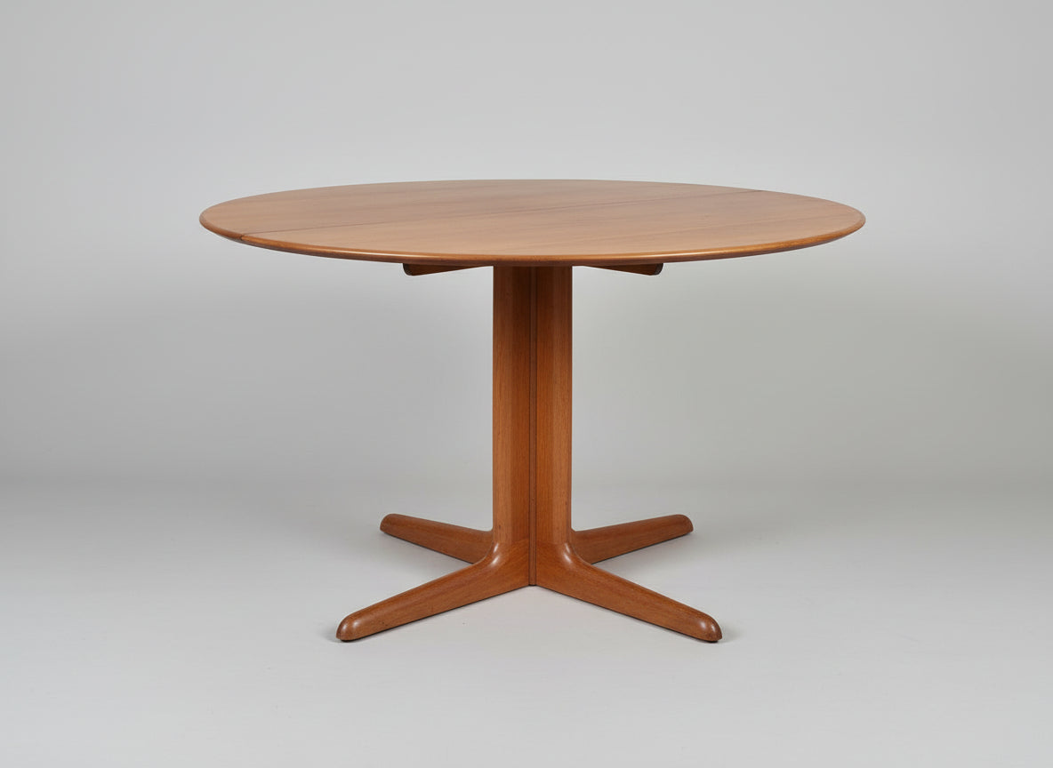 DYRLUND TEAK ESSTISCH tisch rund holz dänish vintage esszimmer küche