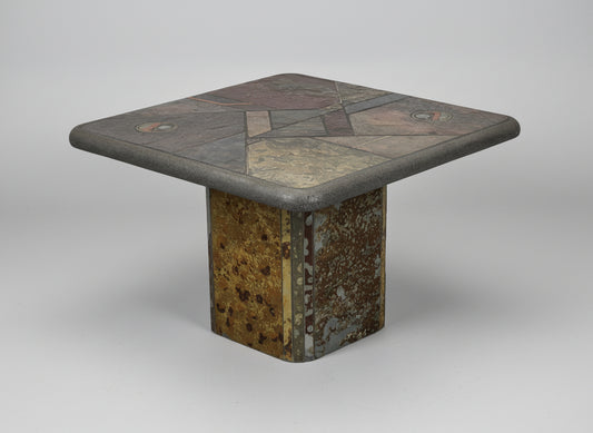 PAUL KINGMA COUCHTISCH tisch wohnzimmer brutalistisch beistelltisch stein