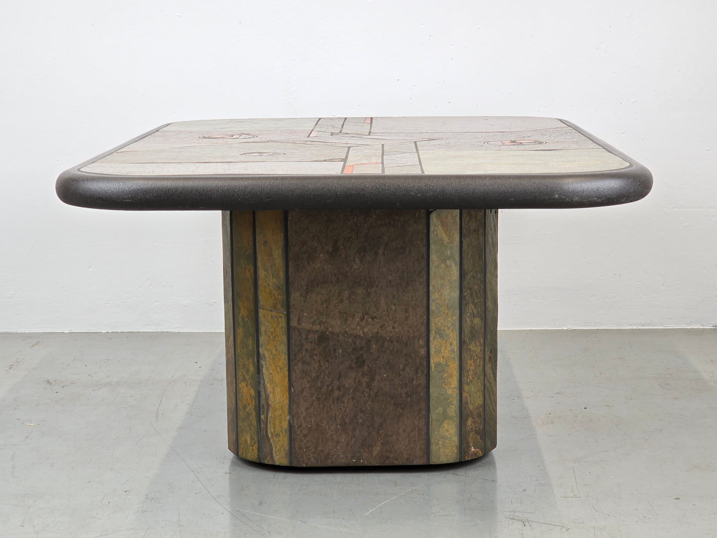 PAUL KINGMA COUCHTISCH tisch wohnzimmer brutalistisch beistelltisch stein