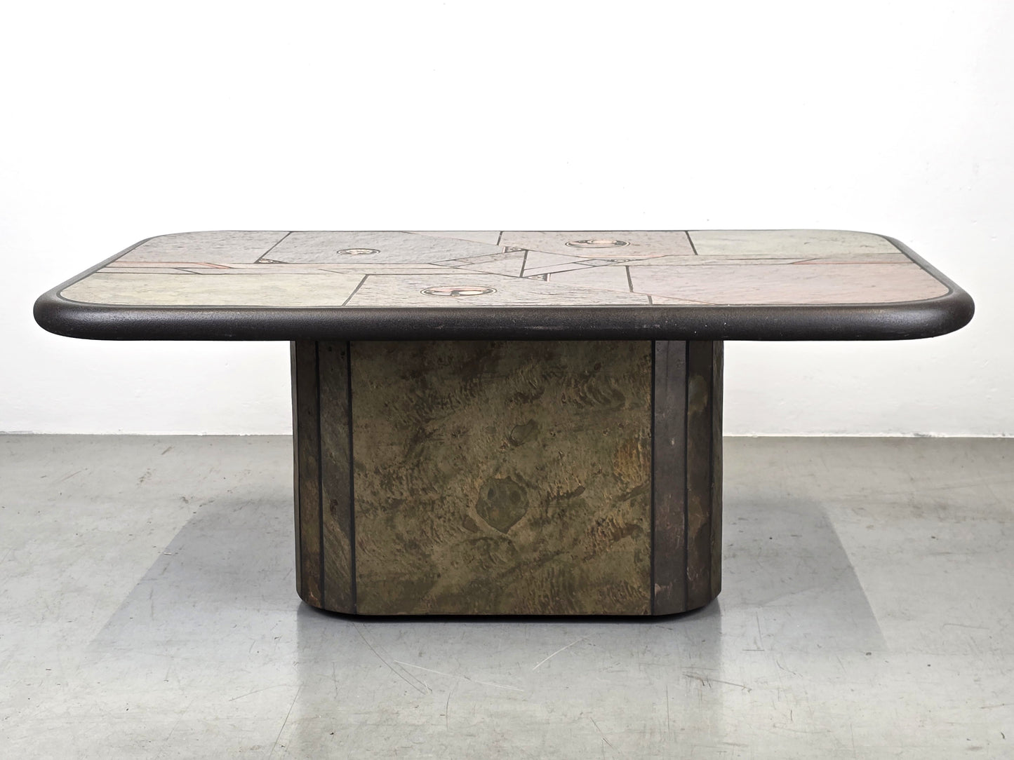 PAUL KINGMA COUCHTISCH tisch wohnzimmer brutalistisch beistelltisch stein