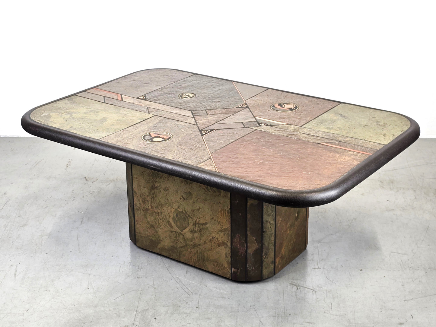 PAUL KINGMA COUCHTISCH tisch wohnzimmer brutalistisch beistelltisch stein