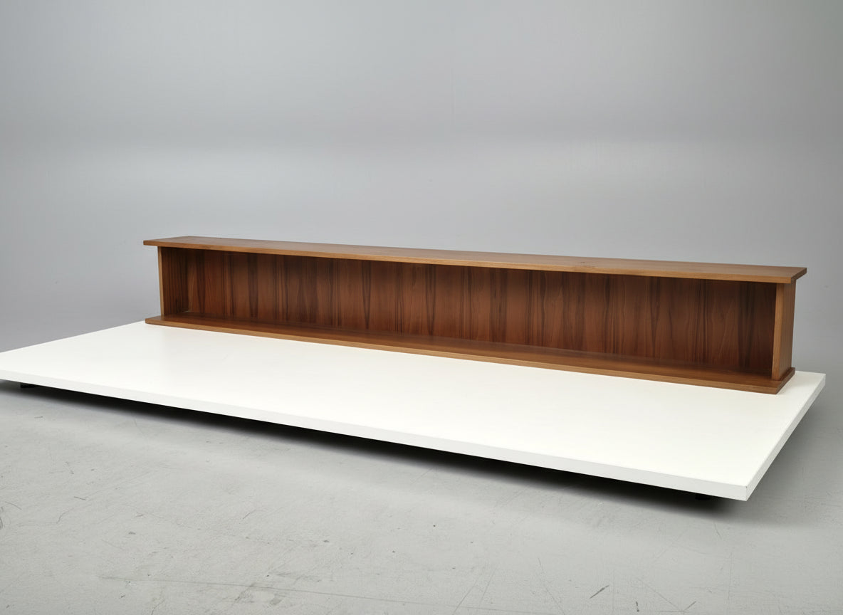 VINTAGE WANDREGAL regal holz nussbaum mid century bücher string