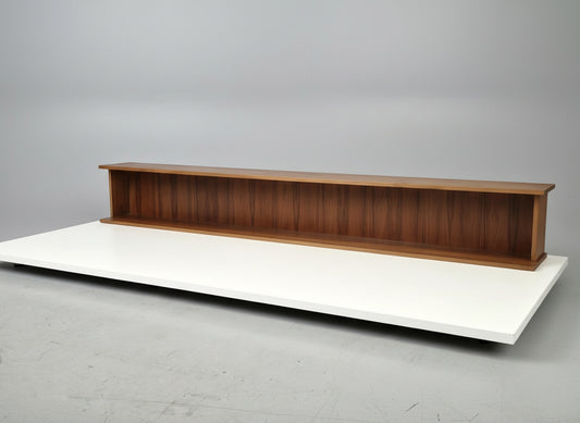 VINTAGE WANDREGAL regal holz nussbaum mid century bücher string