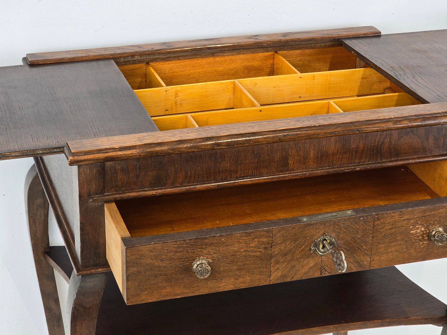 ANTIK KOMMODE holz ablage vintage tisch nachttisch flur eiche