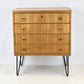 MUSTERRING KOMMODE schubladen sideboard holz vintage rüster mid century
