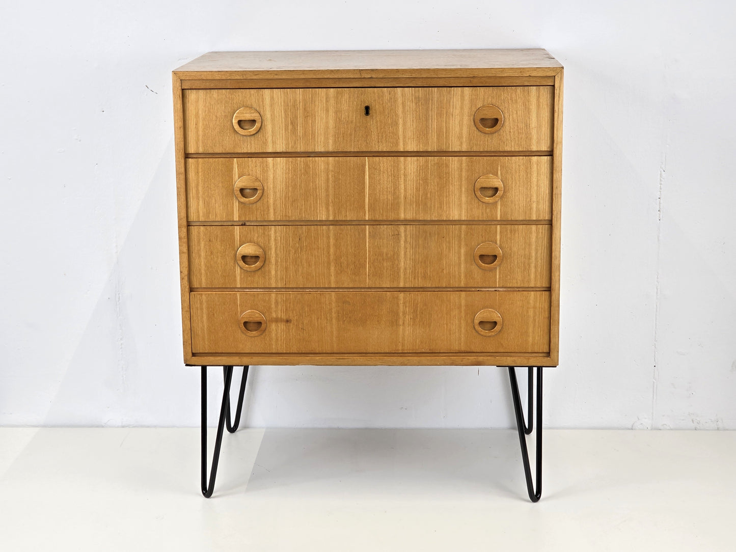 MUSTERRING KOMMODE schubladen sideboard holz vintage rüster mid century