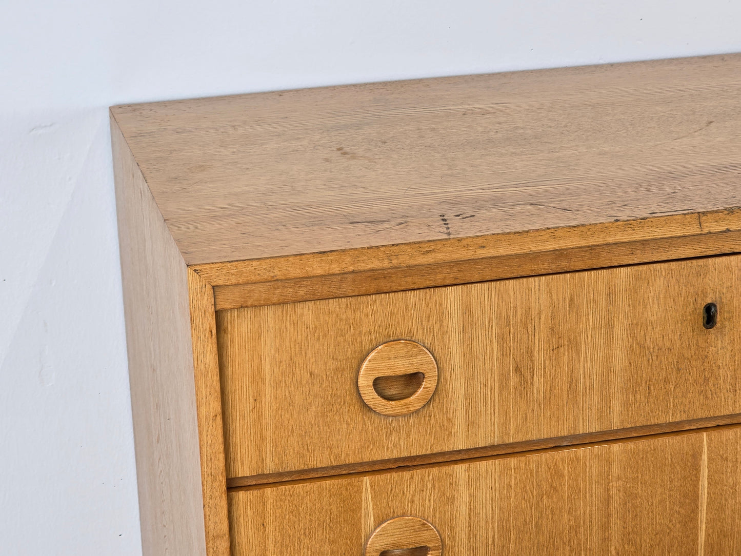 MUSTERRING KOMMODE schubladen sideboard holz vintage rüster mid century