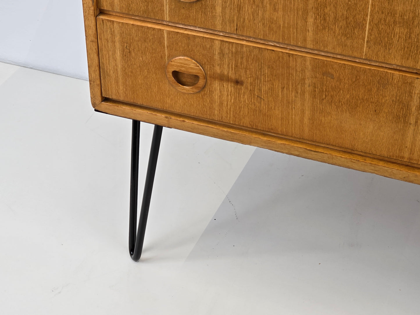 MUSTERRING KOMMODE schubladen sideboard holz vintage rüster mid century