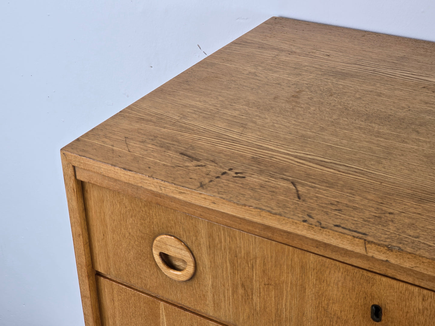 MUSTERRING KOMMODE schubladen sideboard holz vintage rüster mid century