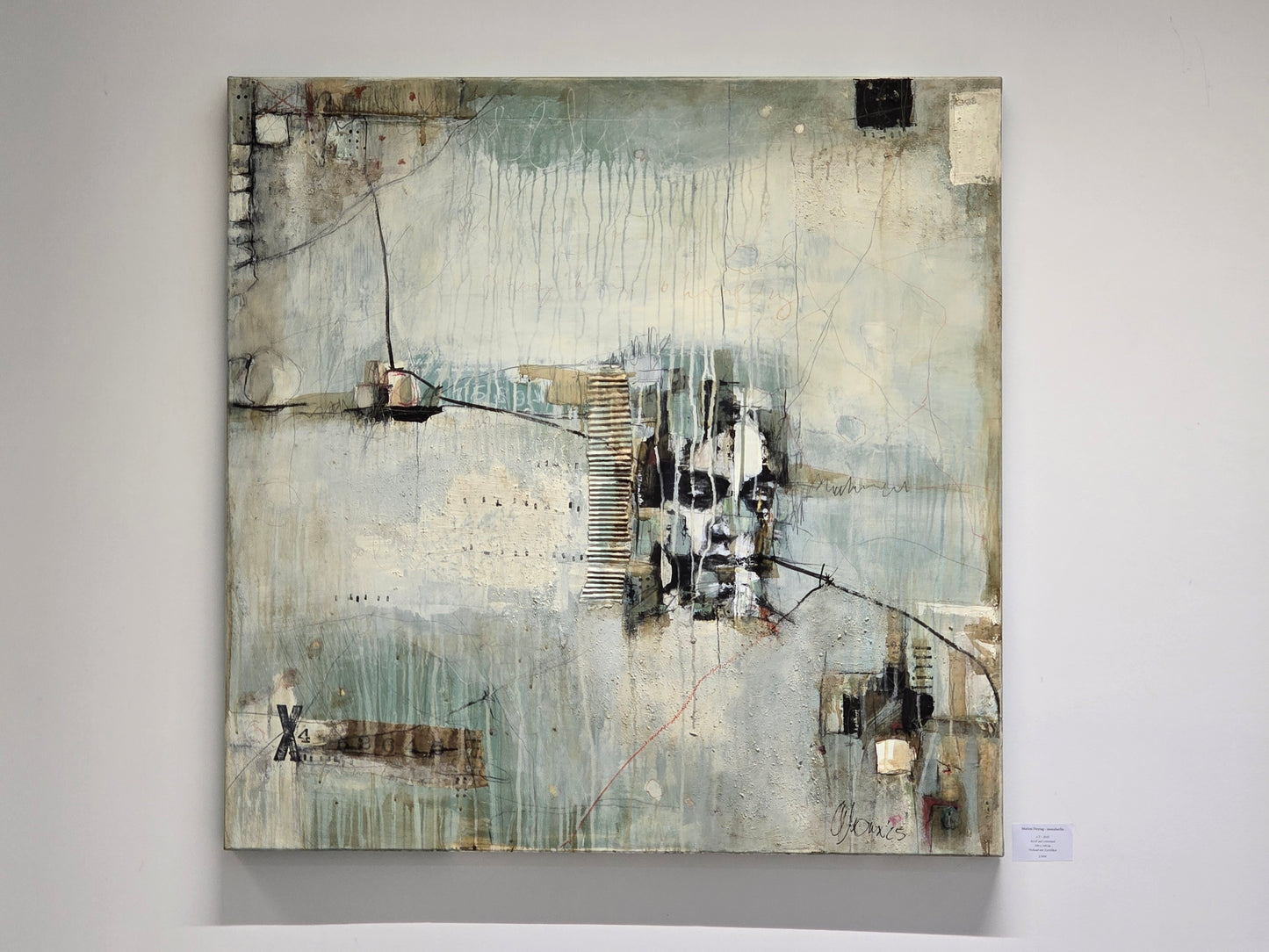 MARION FREYTAG GEMÄLDE kunst bild acryl 100x100 handsigniert