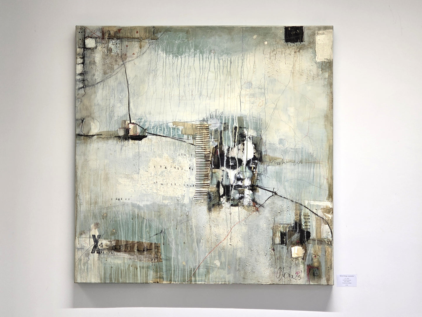 MARION FREYTAG GEMÄLDE kunst bild acryl 100x100 handsigniert