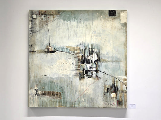 MARION FREYTAG GEMÄLDE kunst bild acryl 100x100 handsigniert