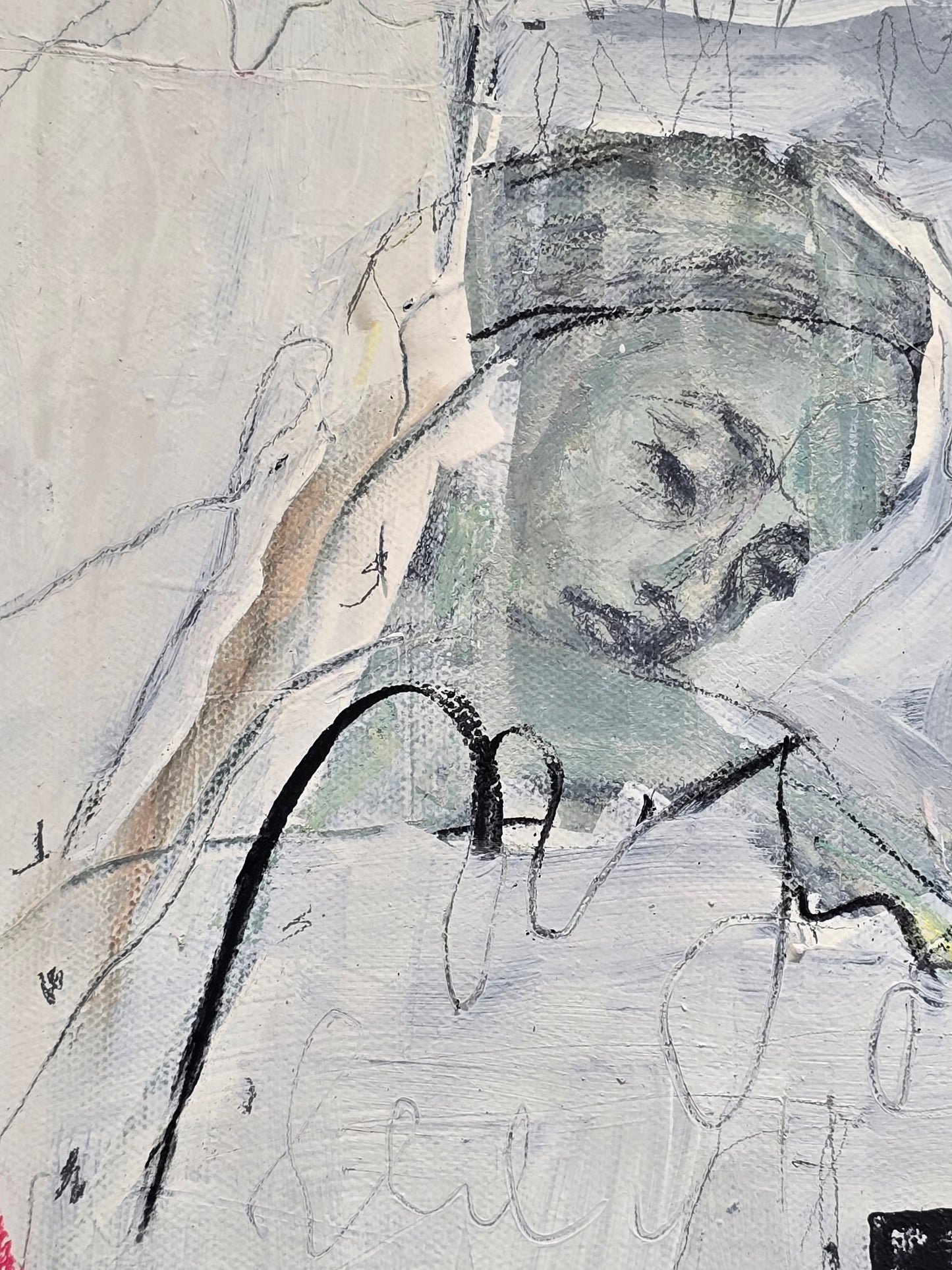 MARION FREYTAG GEMÄLDE kunst bild acryl 100x100 handsigniert