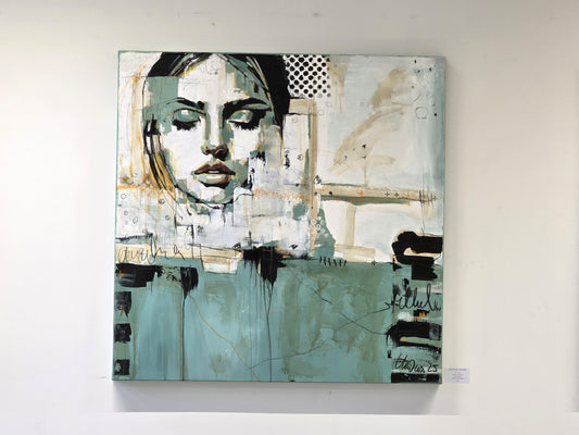 MARION FREYTAG GEMÄLDE kunst bild acryl 100x100 handsigniert