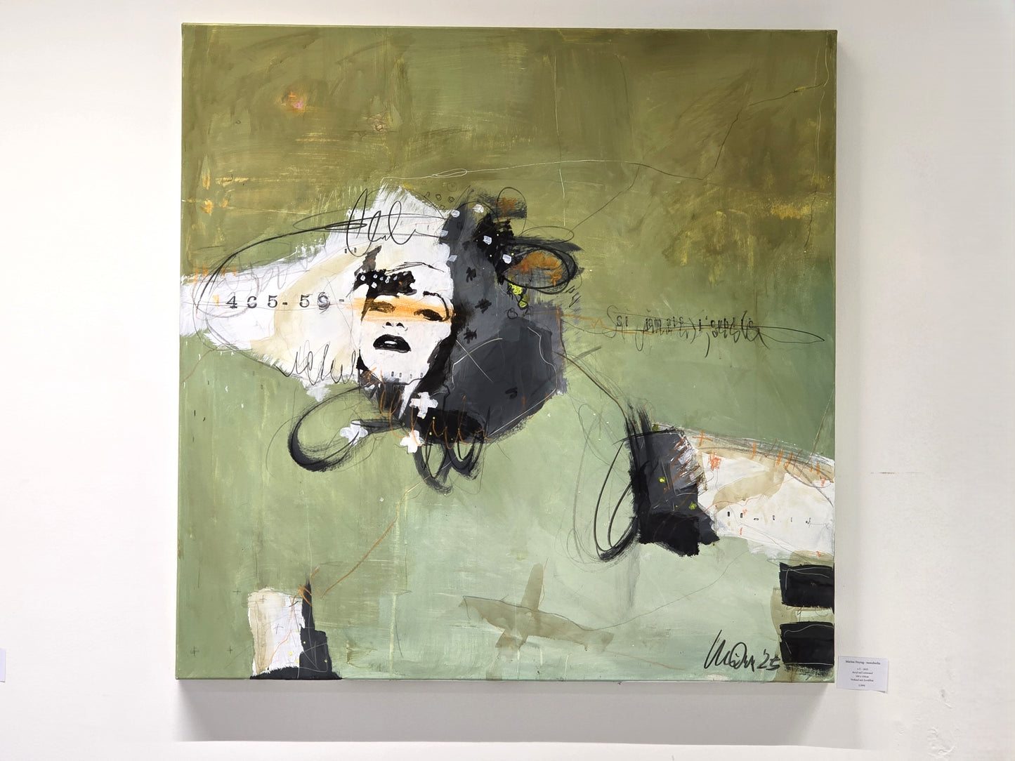 MARION FREYTAG GEMÄLDE kunst bild acryl 100x100 handsigniert