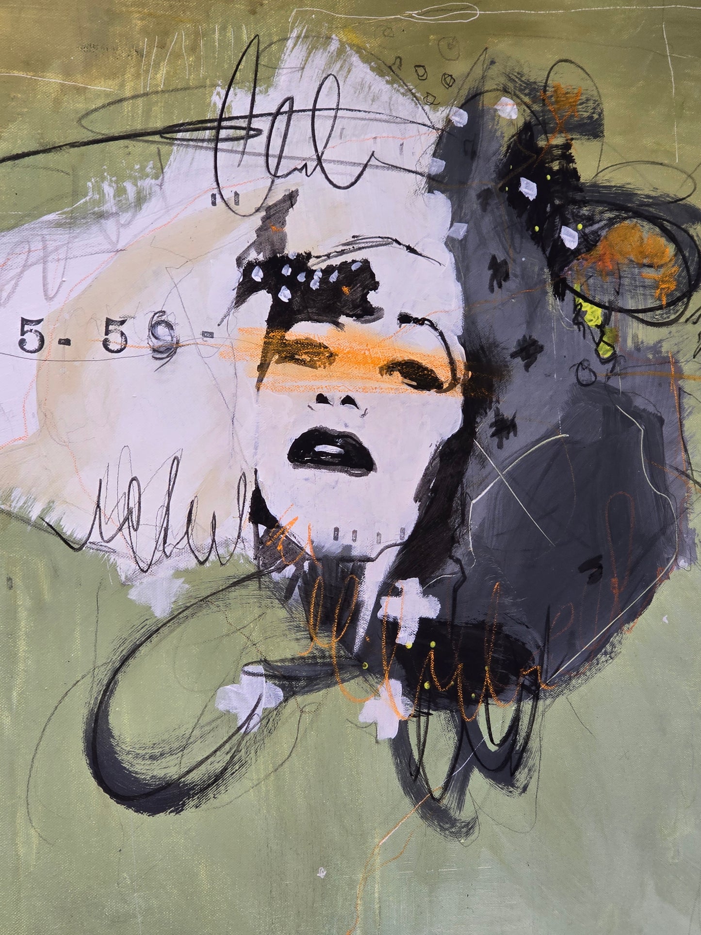 MARION FREYTAG GEMÄLDE kunst bild acryl 100x100 handsigniert