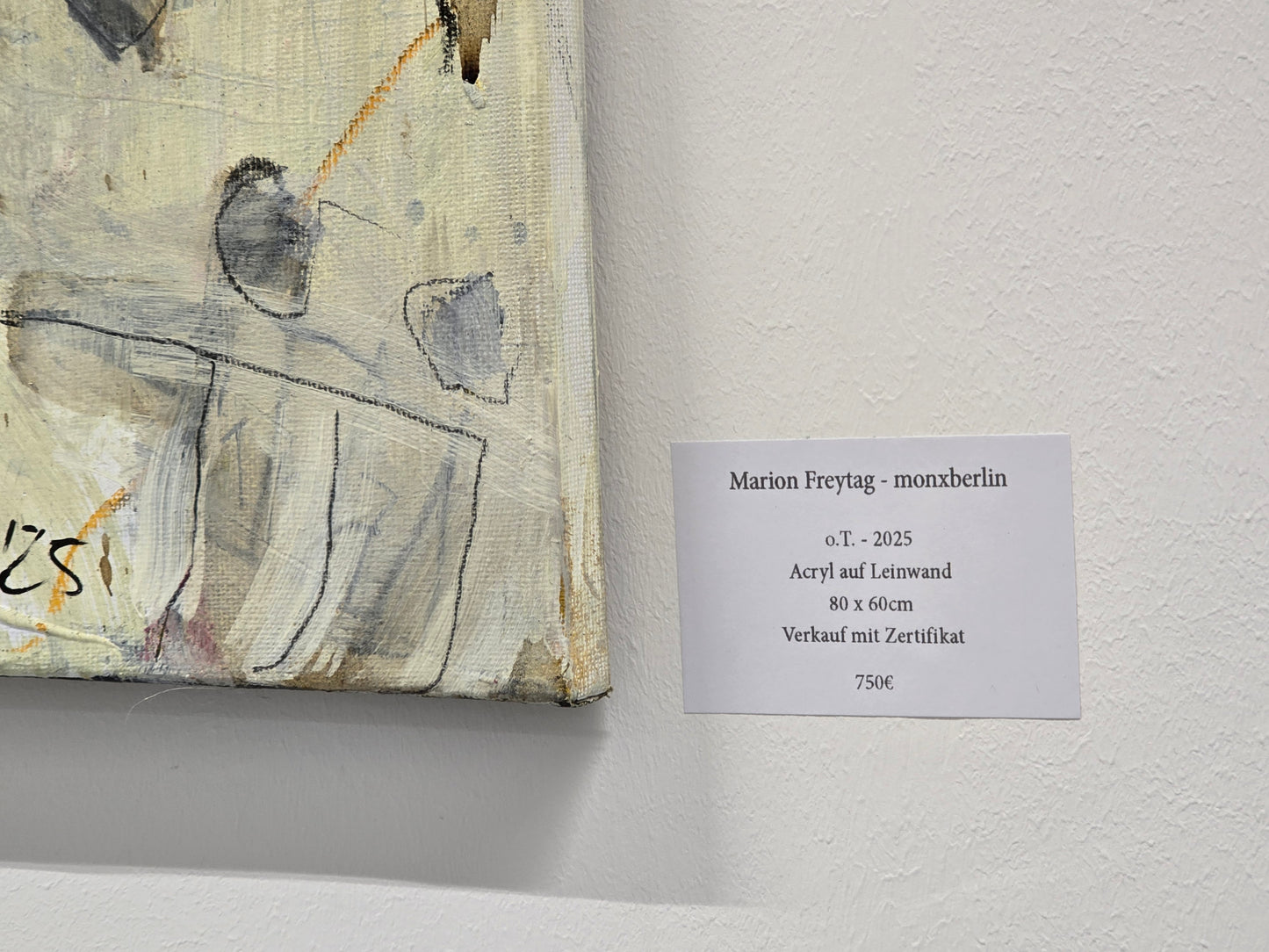 MARION FREYTAG GEMÄLDE kunst bild acryl 60x80 handsigniert