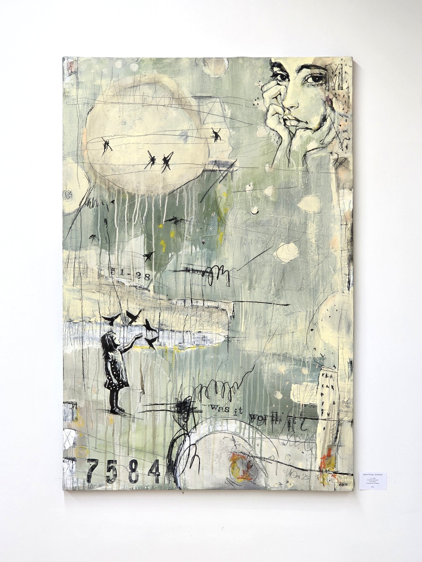 MARION FREYTAG GEMÄLDE kunst bild acryl 80x120 handsigniert