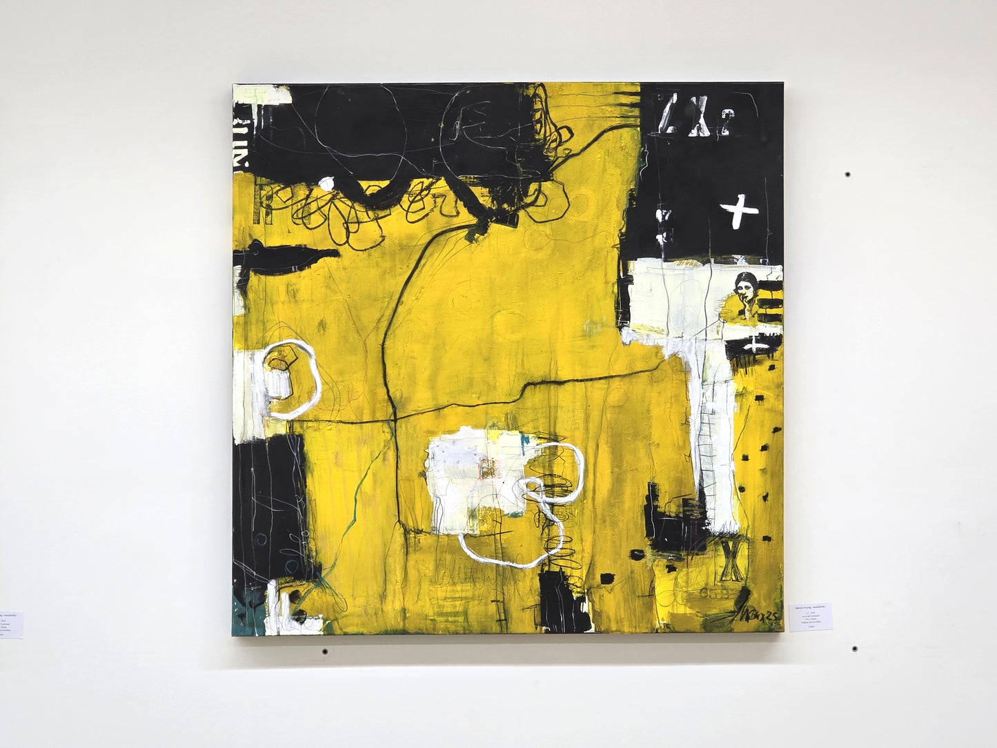 MARION FREYTAG GEMÄLDE kunst bild acryl 100x100 handsigniert