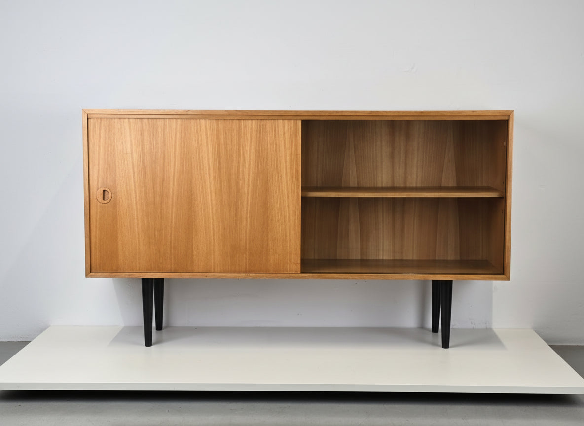 MUSTERRING SIDEBOARD vintage kommode tv board low holz rüster mid century vitrine