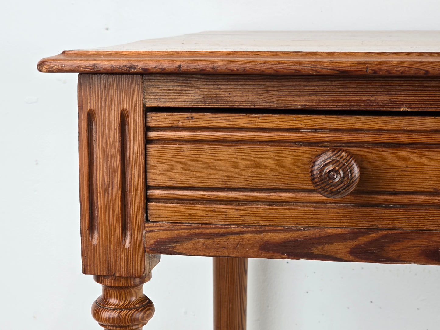 VINTAGE TISCH holz esstisch küche schreibtisch antik schublade weichholz