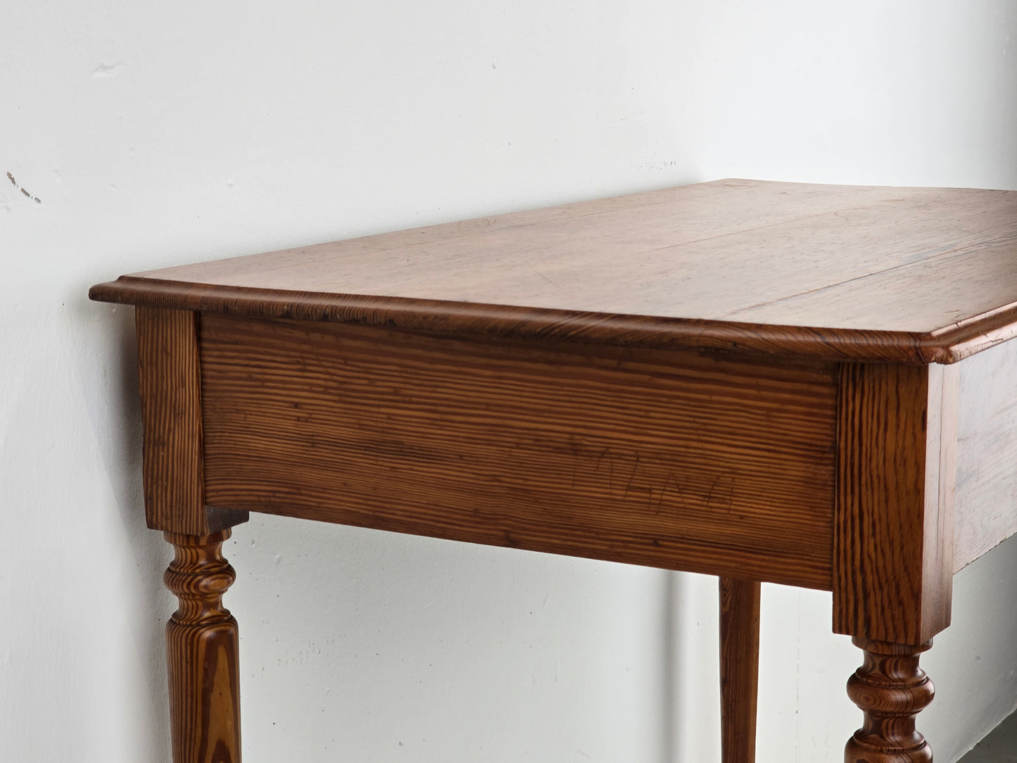 VINTAGE TISCH holz esstisch küche schreibtisch antik schublade weichholz